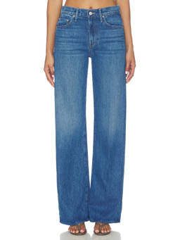 MOTHER - Mid Rise Women's Wide Leg Jeans Blue