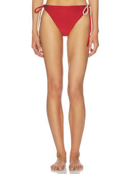 Nau Bikinis - Gaia Tie-Up Women's Stretch Bikini Bottoms Red