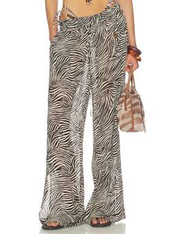 NICHOLAS - Lise Women's Wide-Leg Side Slit Palazzo Pants Multi-Color