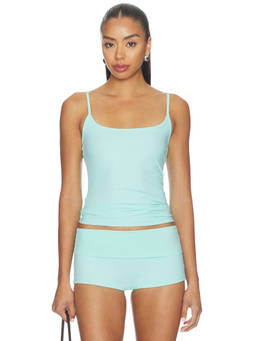 NIIHAI - Women's Stretch Jersey Adjustable Strap Tank Top Ice
