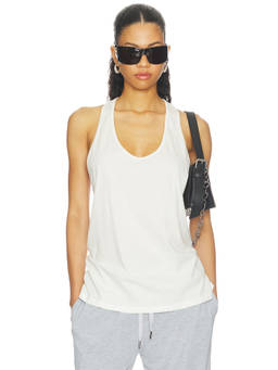 NIIHAI - Braids Women's Sleeveless Braided Back Tank Top White
