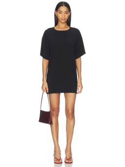 Norma Kamali - Lifestyle Women's Boxy Short Sleeve Mini Dress Black