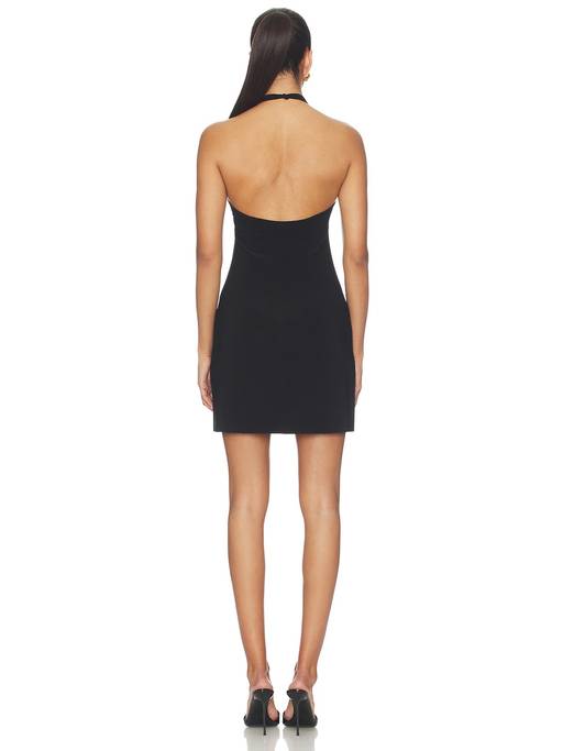 norma kamali jersey mini dress Buy Lifestyle Women's Halter Neck Stretch Black (L) Online Kamali pickleball dress