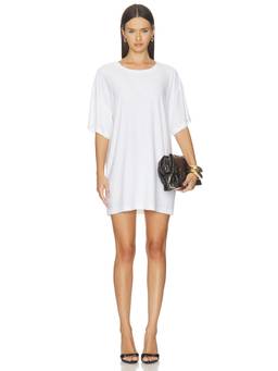 Norma Kamali - x Lifestyle Women's Boxy Drop Shoulder Mini T-Shirt Dress White