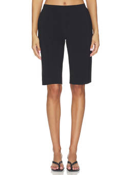 Norma Kamali - Flat Front Women's Pull-On Bermuda Shorts Black
