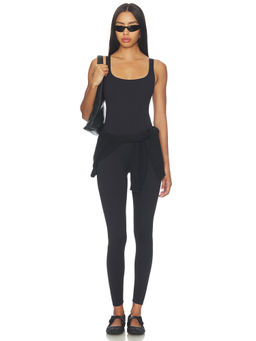 NikeSKIMS - Matte Corset Women's Sleeveless Ribbed Bodysuit Black