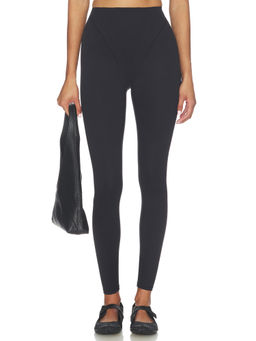 NikeSKIMS - Matte Corset Women's High-Waisted Ribbed Leggings Obsidian