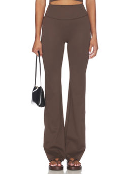 NikeSKIMS - Matte Women's High-Waist Slim Flare Trackpants Dark Sepia