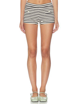 Oddli - Button Down Women's Stretch Cotton Jersey Training Shorts White