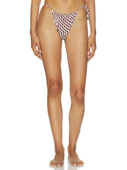onia - Martine Women's Side Tie Bikini Bottom Brown