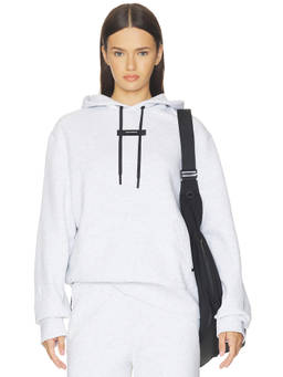 On - Focus Tech Women's Zippered Pocket Hooded Hoodie Grey