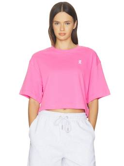 On - Organic Cotton Women's Boxy Crew Neck T-Shirt Pink