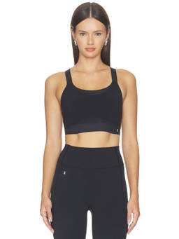 On - Performance Women's Lightly Padded Adjustable Strap Sports Bra Black