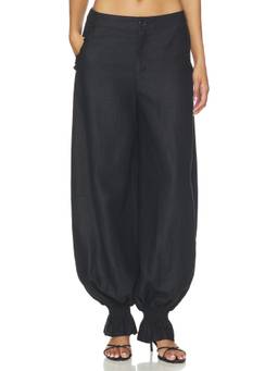 OperaSPORT - Gia Women's Mid-Waist Tapered Trousers Black