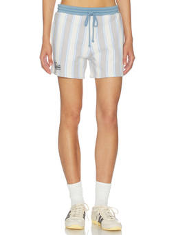 Off Season - Fleece Women's Drawstring Pocket Shorts Blue