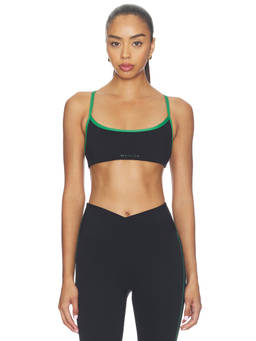 P.E Nation - Reveal Women's Stretch Adjustable Strap Sports Bra Amazon Black