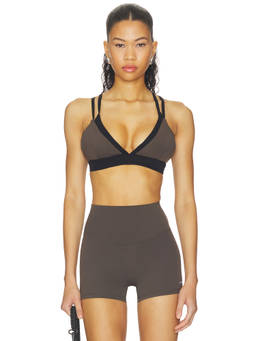 P.E Nation - Activate Women's Strappy Back Pull-On Sports Bra Olive