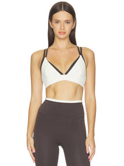 P.E Nation - Activate Women's Strappy Crisscross Back Sports Bra Brown