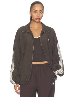 P.E Nation - Ripstop Women's Zippered Lightweight Windcheater Jacket Brown