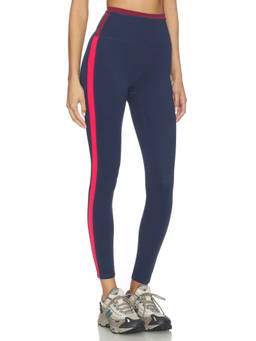P.E Nation - Convex Women's High-Waisted Full Length Leggings Navy Blue