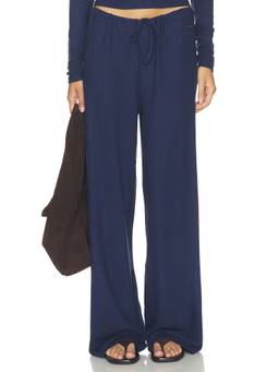 P.E Nation - Haven Women's Drawstring Wide-Leg Palazzo Pants Navy Blue