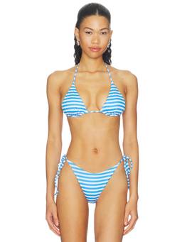 PEIXOTO - Benji Women's Unpadded Halter Neck Bikini Top Riviera Amore