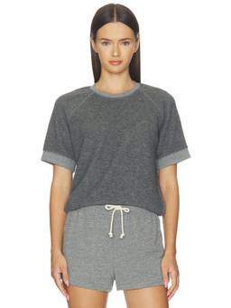 perfectwhitetee - Core Fleece Women's Relaxed Crew Neck T-Shirt Dark Heather Grey