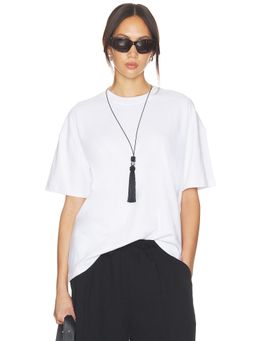 perfectwhitetee - Camryn Women's Oversized Heavy Cotton Crew Neck T-Shirt White