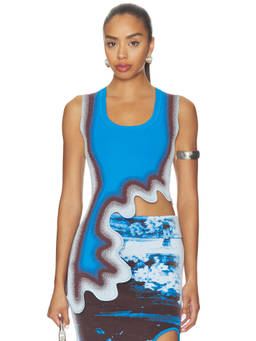 PH5 - Kerry Women's Sleeveless Side Cutout Tank Top Utah Blue