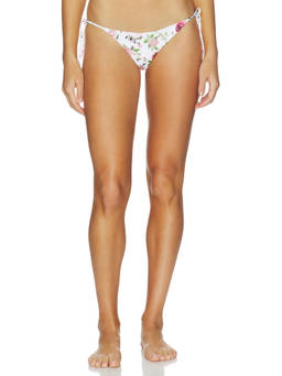 PQ - X Alice + Olivia Women's Side-Tie Teeny Bikini Bottom Pink