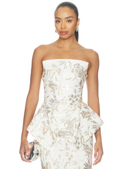 Prabal Gurung - Corset Strapless Women's Underwired Sequin Corset Multi-Color