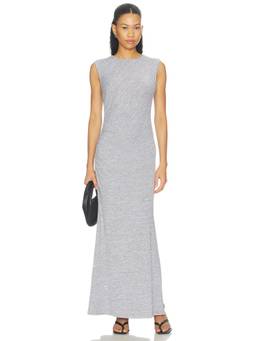 Proenza Schouler White Label - Mimi Women's Ruched Sleeveless Maxi Dress Grey