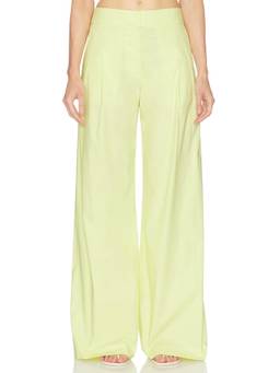 Proenza Schouler White Label - Coralie Women's Pleated Wide-Leg Palazzo Pants Yellow