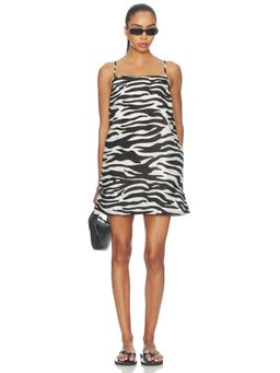 PISTOLA - Misa Women's Zebra Print Strappy Mini Dress White