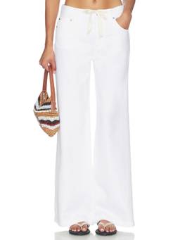 PISTOLA - Jadyn Women's Low Slung Wide-Leg Palazzo Jeans White