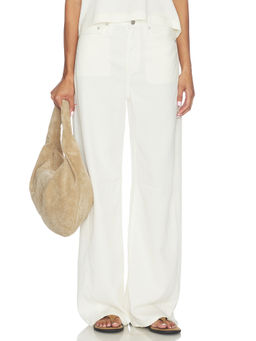 PISTOLA - Sydney Women's High Rise Wide Leg Jeans Off White