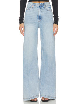 PISTOLA - Lana Women's High Waist Ultra Wide Leg Jeans Blue