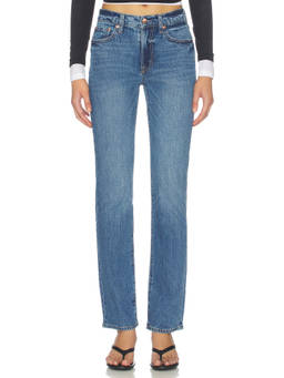 PISTOLA - Aleks Women's Mid Rise Straight-Leg Jeans Sea Salt