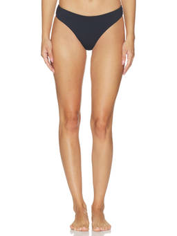 POST SWIM - Rose Classic Women Pull-On Stretch Bikini Bottom Brave Black