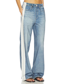 Rag & Bone - Miramar Terry Women's Wide-Leg Jeans Blue