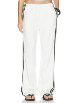 Rag & Bone - Featherweight Logan Women's Mid-Waist Pull On Trackpants White
