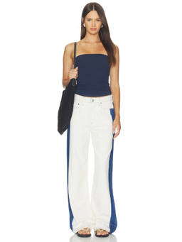 Rag & Bone - Featherweight Women's Wide-Leg Jeans Dark Bleach