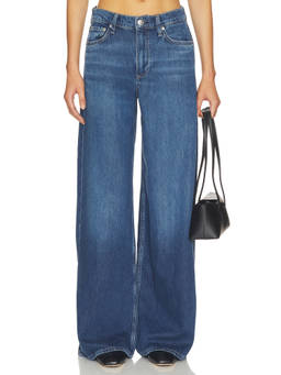 Rag & Bone - Featherweight Sofie Women's Mid-Waist Wide-Leg Jeans Blue