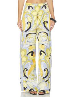 Runaway The Label - Milani Women's Relaxed Elastic Waist Palazzo Pants Multi-Color