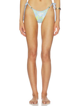 Runaway The Label - Aruba Women's Side Tie Stretch Bikini Bottom Green