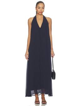 Sanctuary - More The Better Women's Sleeveless Halter Maxi Dress Navy Blue