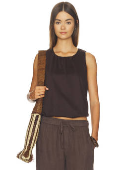 Sanctuary - Retreat Women's Sleeveless Cropped Tank Top Brown