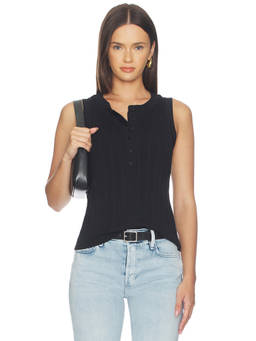 Sanctuary - Back To Bare Women's Sleeveless Rib Knit Tank Top Black