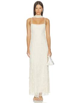 Stone Cold Fox - x REVOLVE Women's Beaded Sleeveless Maxi Dress Ivory