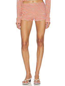 Stone Cold Fox - Isabel Terry Women's Stretch Cotton Blend Training Shorts Orange